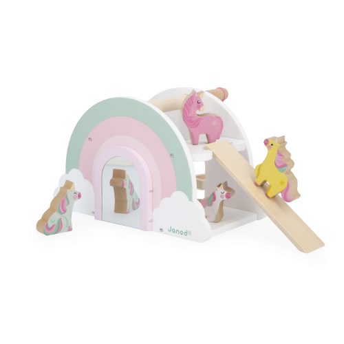 Maison des licornes en bois Boutique de jouets pour enfant Revendeur officiel JANOD livraison sur toute l'ile saint pierre Ste marie st Denis ile de la réunion 974
