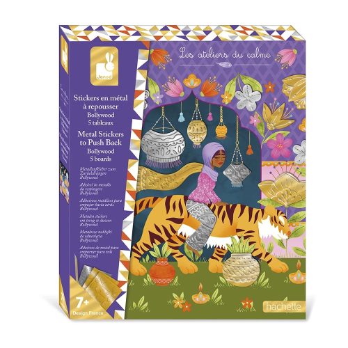 Kit Créatif Stickers en Métal à Repousser Bollywood Loisirs créatifs gommettes et mosaïques revendeur JANOD magasin de jouets en bois et de loisirs créatifs à St Pierre 97410 livraison LA REUNION 974 centre commercial DUPARC Ste Marie
