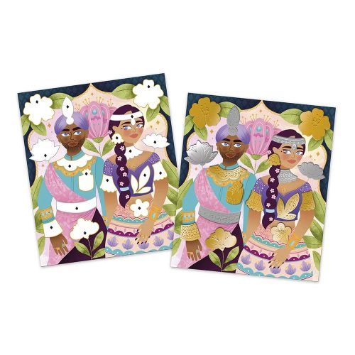 Kit Créatif Stickers en Métal à Repousser Bollywood Loisirs créatifs gommettes et mosaïques revendeur JANOD magasin de jouets en bois et de loisirs créatifs à St Pierre 97410 livraison LA REUNION 974 centre commercial DUPARC Ste Marie