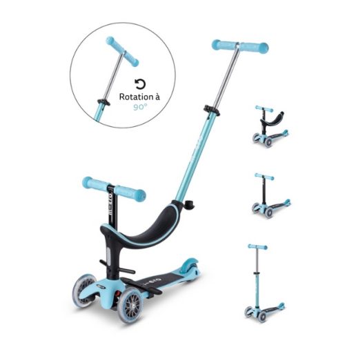 Trottinette évolutive Mini Micro 3 en 1 Révolution Magic boutique de jouet pour enfant ile de la reunion 974 st pierre st denis livraison à domicile bleu