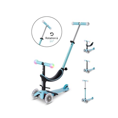 Trottinette évolutive Mini Micro 3 en 1 Révolution Magic boutique de jouet pour enfant ile de la reunion 974 st pierre st denis livraison à domicile bleu