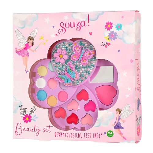 Set de maquillage BEAUTY SET BUTTERFLY boutique pour enfant idée cadeau 974 st pierre reunion Ste marie pour filles maquillage vegan