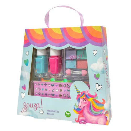 Set de maquillage LICORNE boutique pour enfant idée cadeau 974 st pierre reunion Ste marie pour filles maquillage vegan pour peaux sensibles
