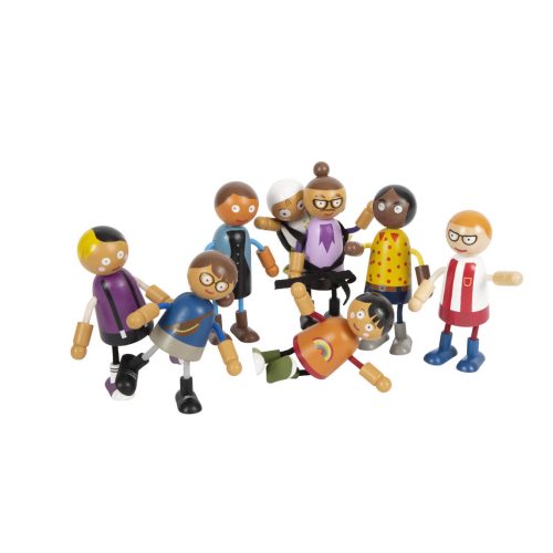 Famille recomposée de poupée souples avec bébé EN BOIS boutique de jouet pour enfant ile de la reunion 974 st pierre st denis