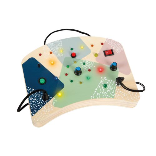 Jouets d'apprentissage Montessori planche de motricité Planche de motricité LED Lumière et Interrupteur boutique de jouets pour enfant ile de la reunion 974