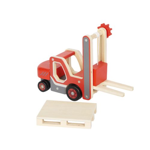 Chariot élévateur en bois avec palette boutique de jouets pour enfant ile de la reunion 974
