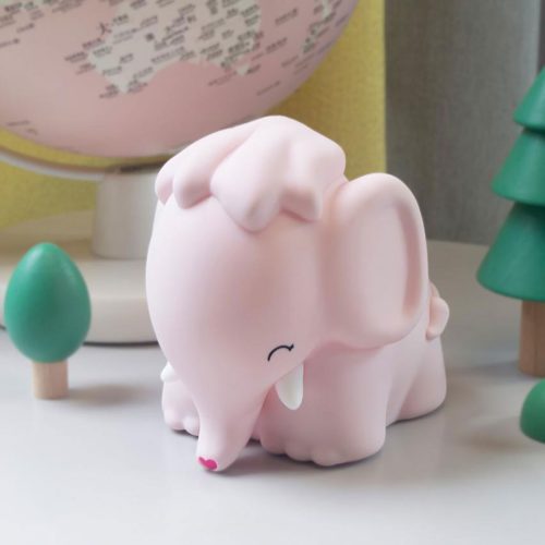 Eléphant Veilleuse en Silicone souple rechargeable pour enfant sans danger boutique de déco pour enfant ile de la reunion 974