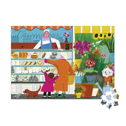 Puzzle 500 pièces SUR LE MARCHÉ Boutique de jouets pour enfant Revendeur officiel JANOD livraison sur toute l'ile saint pierre Ste marie st Denis ile de la réunion 974