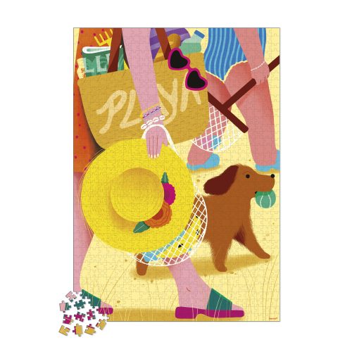 Puzzle 1000 pièces SORTIE A LA PLAGE Boutique de jouets pour enfant Revendeur officiel JANOD livraison sur toute l'ile saint pierre Ste marie st Denis ile de la réunion 974