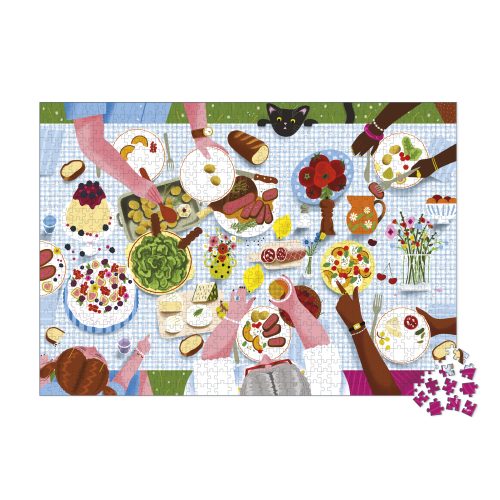 Puzzle 1000 pièces REPAS DE FAMILLE Boutique de jouets pour enfant Revendeur officiel JANOD livraison sur toute l'ile saint pierre Ste marie st Denis ile de la réunion 974