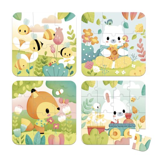 Lot de 4 Puzzles évolutifs PURE Boutique de jouets pour enfant Revendeur officiel JANOD livraison sur toute l'ile saint pierre Ste marie st Denis ile de la réunion 974