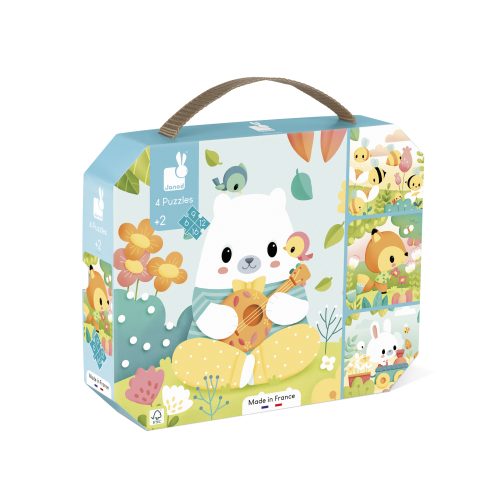 Lot de 4 Puzzles évolutifs PURE Boutique de jouets pour enfant Revendeur officiel JANOD livraison sur toute l'ile saint pierre Ste marie st Denis ile de la réunion 974