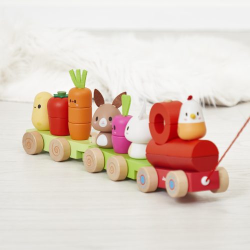 Train en bois à tirer FERME Boutique de jouets pour enfant Revendeur officiel JANOD livraison sur toute l'ile saint pierre Ste marie st Denis ile de la réunion 974