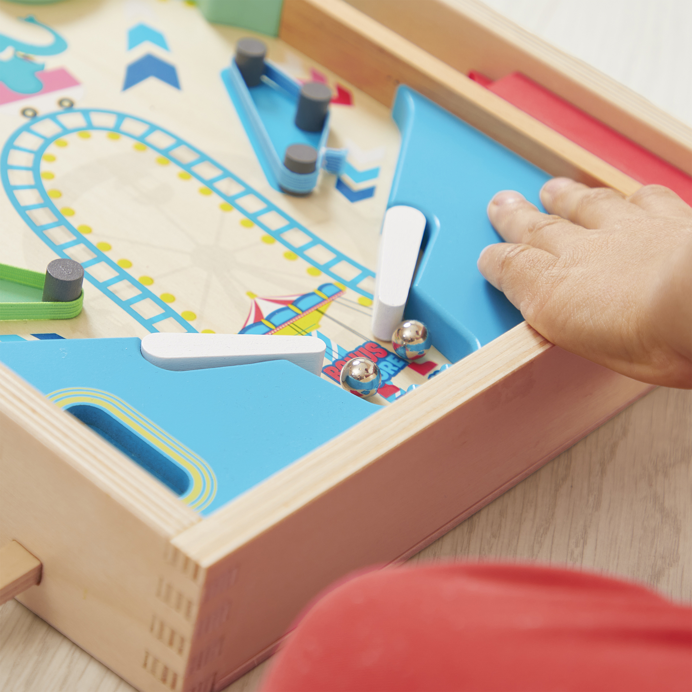 J03368_R01_62 Flipper en bois Fête Foraine APPLEPOP Boutique de jouets pour enfant Revendeur officiel JANOD livraison sur toute l'ile saint pierre Ste marie st Denis ile de la réunion 974