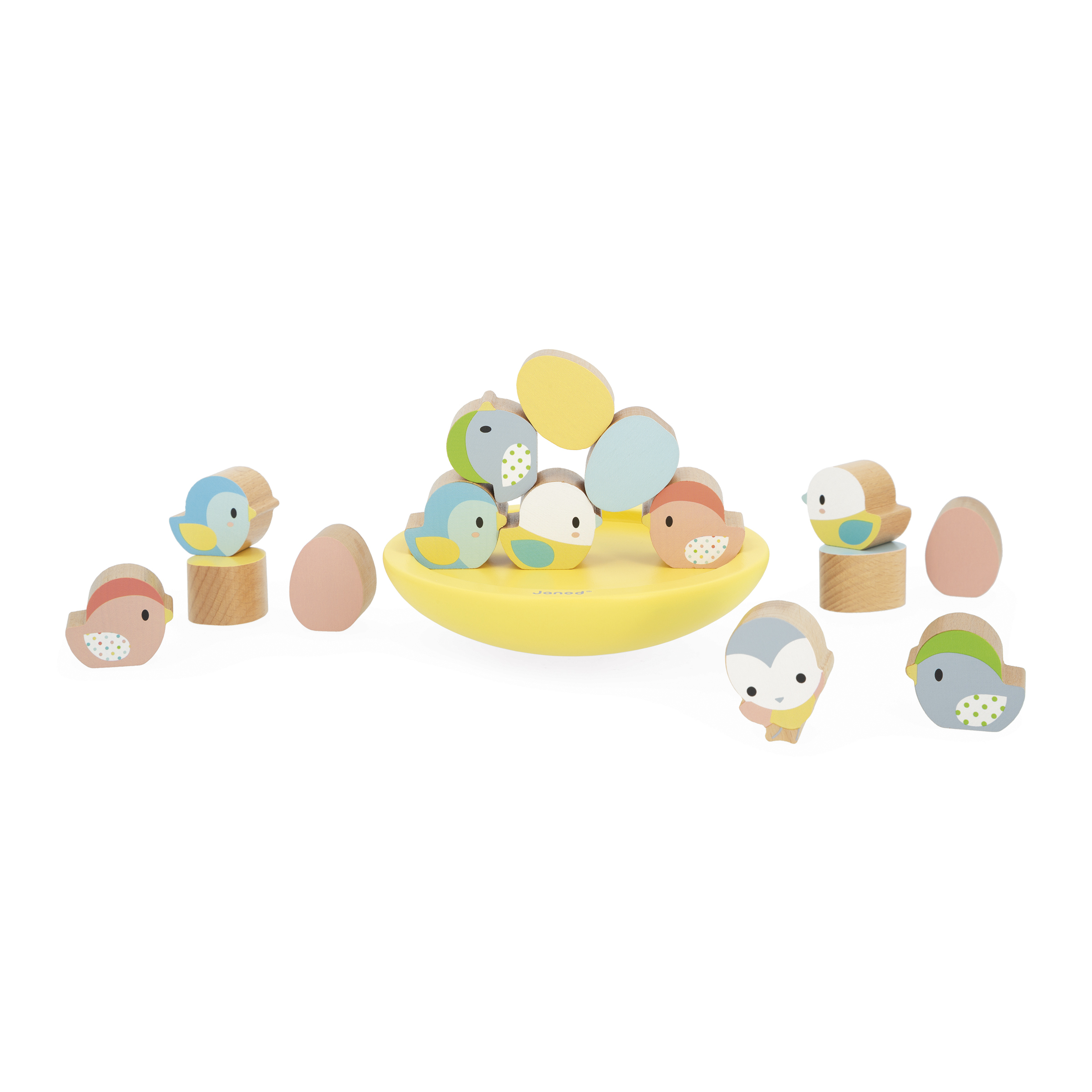 J05146_R01_03 Jeu d'équilibre Oiseaux PURE Boutique de jouets pour enfant Revendeur officiel JANOD livraison sur toute l'ile saint pierre Ste marie st Denis ile de la réunion 974