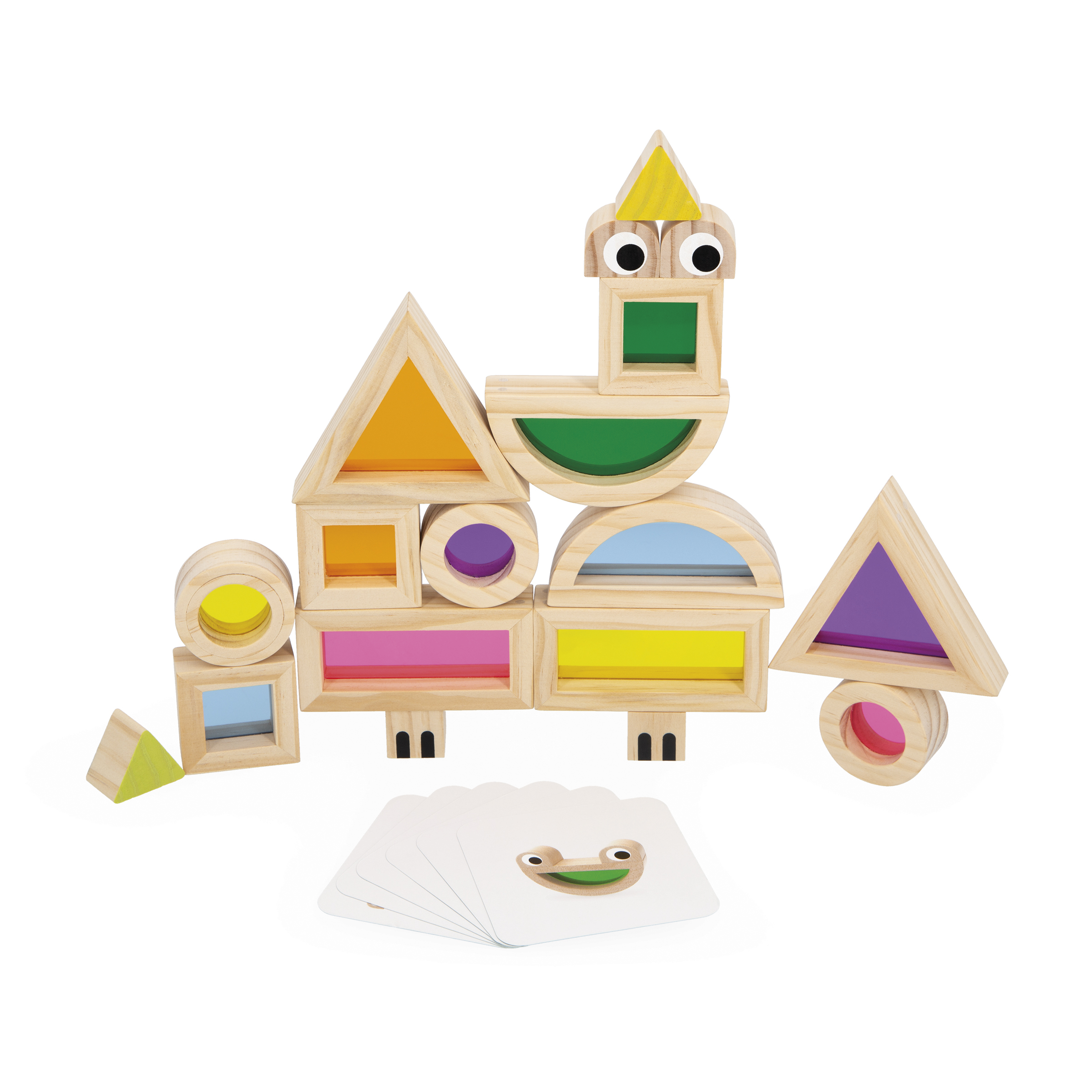 J05306_R01_6 Blocs Translucides JEU SENSORIEL Boutique de jouets pour enfant Revendeur officiel JANOD livraison sur toute l'ile saint pierre Ste marie st Denis ile de la réunion 974