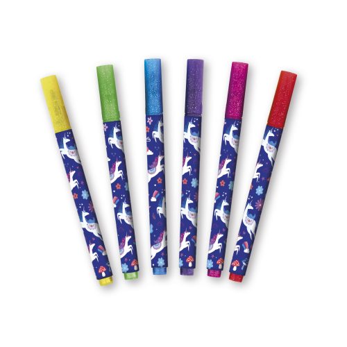 Marqueurs pailletés Papeterie Licorne DREAMLAND Boutique de jouets pour enfant Revendeur officiel JANOD livraison sur toute l'ile saint pierre Ste marie st Denis ile de la réunion 974