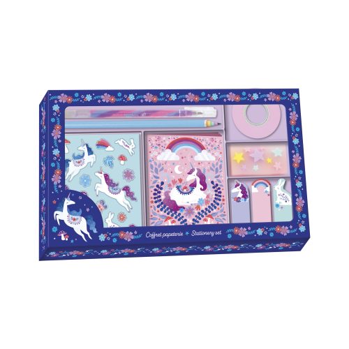 Coffret Papeterie Licorne DREAMLAND Boutique de jouets pour enfant Revendeur officiel JANOD livraison sur toute l'ile saint pierre Ste marie st Denis ile de la réunion 974