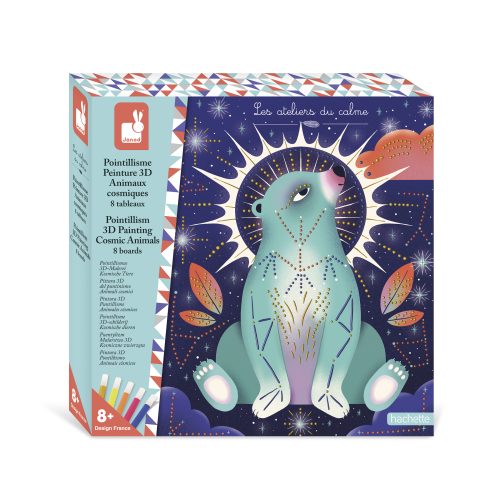 Kit Créatif Pointillisme Peinture 3D ANIMAUX COSMIQUES Boutique de jouets pour enfant Revendeur officiel JANOD livraison sur toute l'ile saint pierre Ste marie st Denis ile de la réunion 974