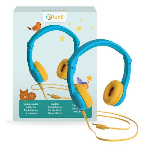 casque octave de lunii pour fabrique à histoires et FLAM boutique ile de la reunion pour enfant 974 BLEU
