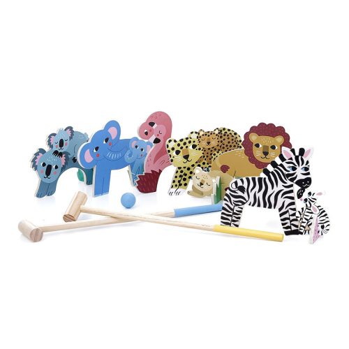 Croquet en bois Maman et bébé SAFARI jeu de société et d'adresse jouet en bois enfant boutique concept store jouet originaux tendance et de qualité ile de la reunion 974 revendeur officiel VILAC