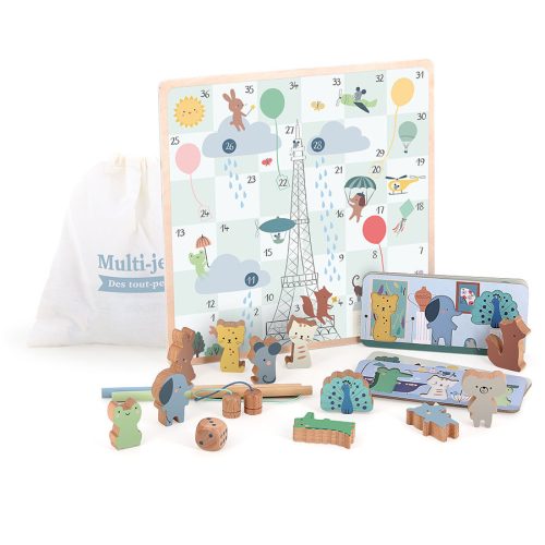 Coffret jeu de société Multi-jeux des tout-petits pour 2 ans enfant boutique concept store jouet originaux tendance et de qualité ile de la reunion 974 revendeur officiel VILAC