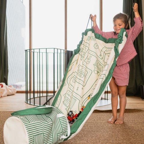 Support De Tapis De Jeu – Rangement 13 Fentes Transparentes – Fixation Murale Ou Porte