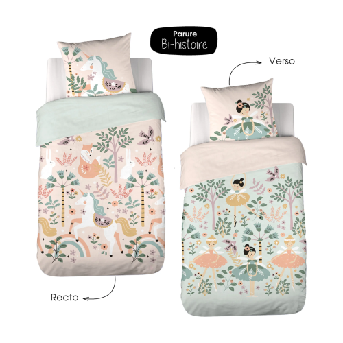 parure de lit enfant la gardienne des licornes déco chambre enfant magasin déco à st pierre 97410 livraison LA REUNION 974