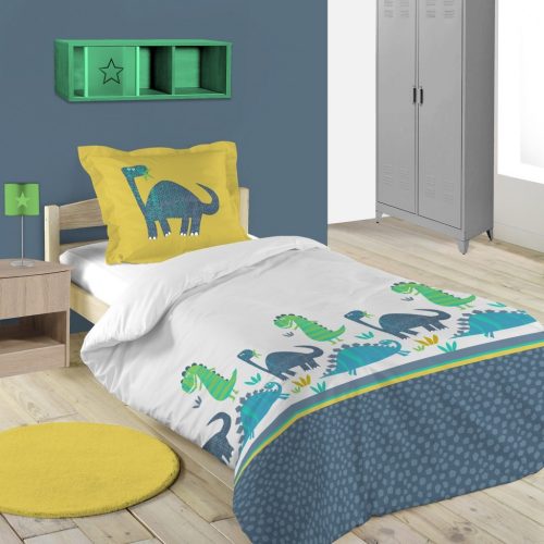 parure de lit enfant LE MONDE DES DINOSAURES déco chambre enfant magasin déco à st pierre 97410 livraison LA REUNION 974