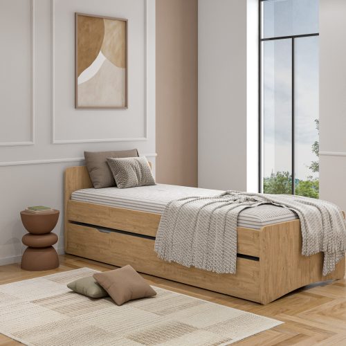 Lit gigogne NEW YORK Bois 90X200 (à personnaliser) boutique meuble mobilier lit ado et enfant de qualité ile de la reunion 974 France metropolitaine