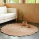 Grand tapis rond NEHA NUDE en jute décoration chambre enfant maison magasin pour enfant à st pierre 97410 livraison LA REUNION 974
