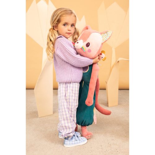 Grande peluche Chat d'activité JEANNE jeu éveil bébé magasin de jouets à Saint Pierre 97410 livraison la réunion 974 Livraison DUPARC 97438