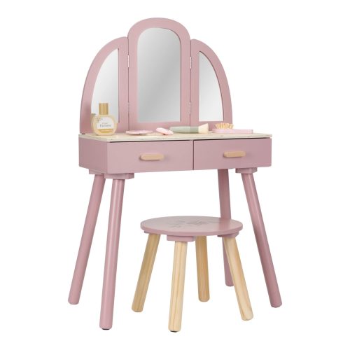 Coiffeuse en bois rose princesse revendeur officiel LITTLE DUTCH magasin de jouets en bois à st pierre 97410 livraison LA REUNION 974 duparc 97438