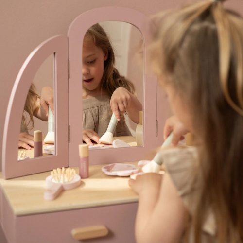 Coiffeuse en bois rose princesse revendeur officiel LITTLE DUTCH magasin de jouets en bois à st pierre 97410 livraison LA REUNION 974 duparc 97438