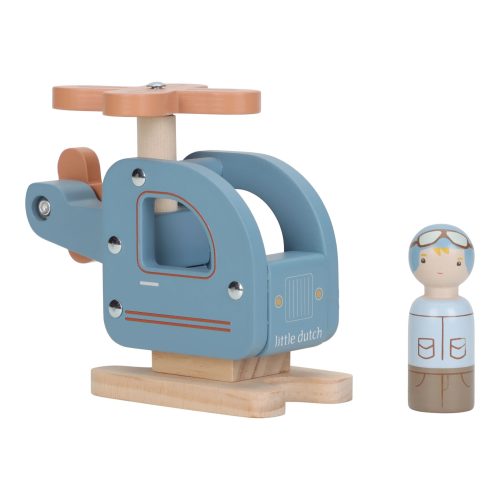 Hélicoptère en bois revendeur officiel LITTLE DUTCH à La Réunion 974 magasin de jouets en bois à saint pierre 97410 Duparc ste marie 97438 livraison FRANCE METROPOLITAINE