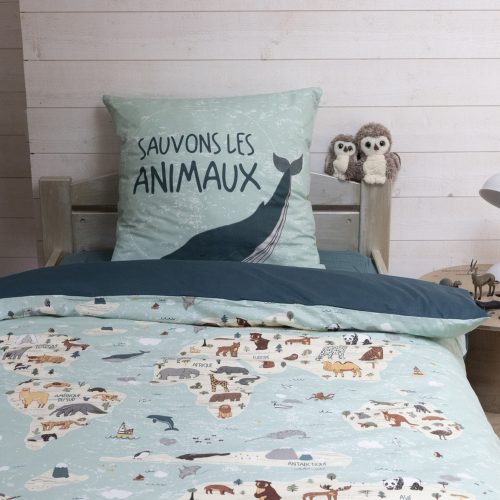 Parure de lit 140x200 VOYAGE AUTOUR DU MONDE boutique tendance de décoration pour chambre d'enfant et ado ile de la reunion France métropolitaine 974
