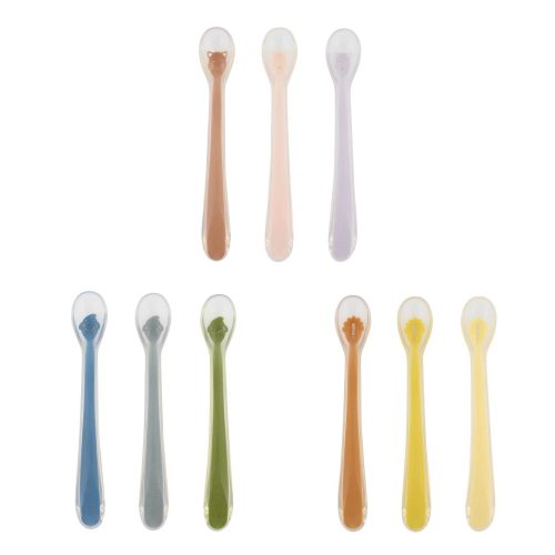 lot de 3 cuillères d'apprentissage pour bébé en silicone (Plusieurs modèles disponibles) revendeur officiel TRIXIE boutique pour enfant st pierre st denis sainte marie ile de la reunion 974 revendeur officiel TRIXIE BABY
