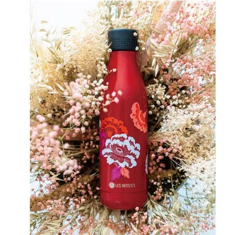 Gourde bouteille isotherme 500 ml acier inoxydable marque LES ARTISTES PARIS magasin enfant st pierre 97410 livraison LA REUNION 974