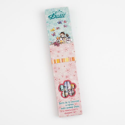 Boite de 6 crayons à papier avec gomme Diddl boutique jouet papeterie souvenir DIDDL 974 ile de la reunion
