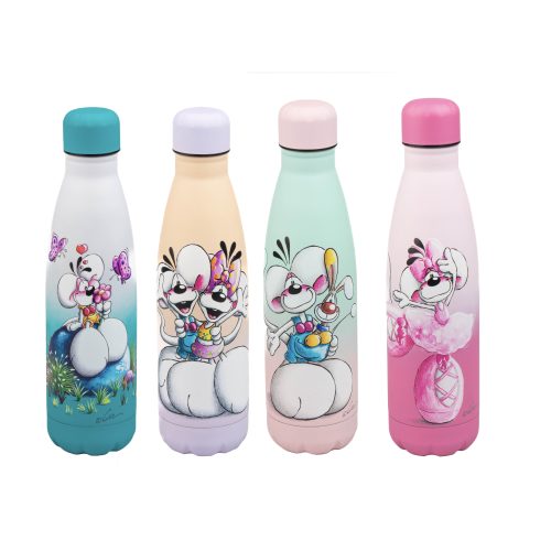 Gourde en acier inoxydable Diddl boutique jouet papeterie souvenir DIDDL 974 ile de la reunion