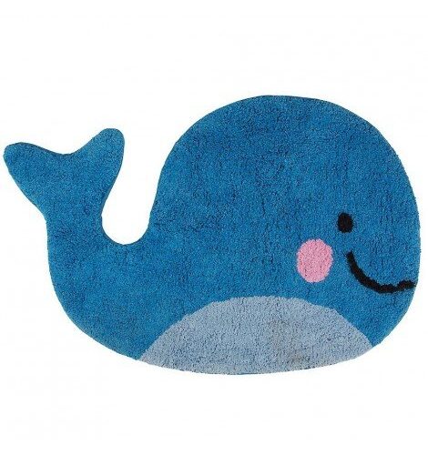 tapis en forme de baleine pour chambre d'enfant