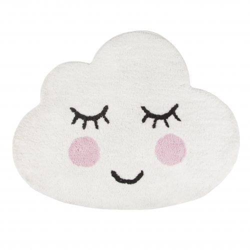 tapis en forme de nuage avec sourire