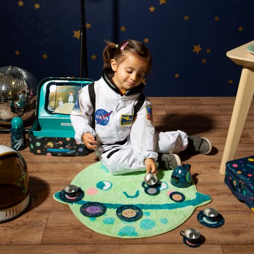 tapis chambre d'enfant astronaute