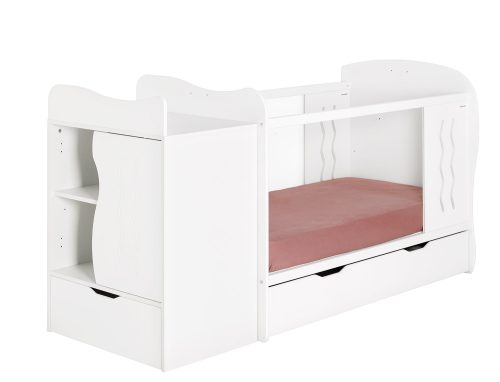 Berceau lit combiné évolutif 70×140 avec Plexiglas pas de tour de lit magasin puériculture pour bébé saint pierre reunion