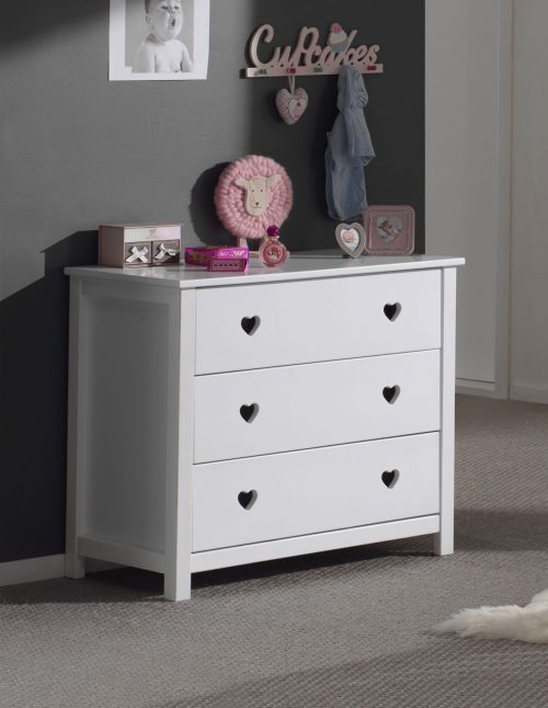 commode pour jeune ado fille blanche