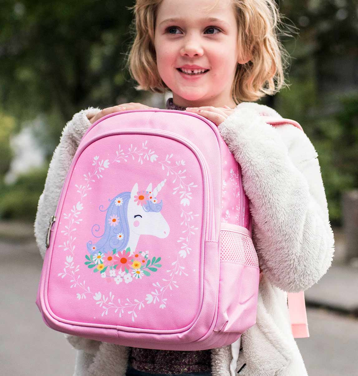 Sac à dos enfant Licorne, rose - Idéal pour l'école maternelle !