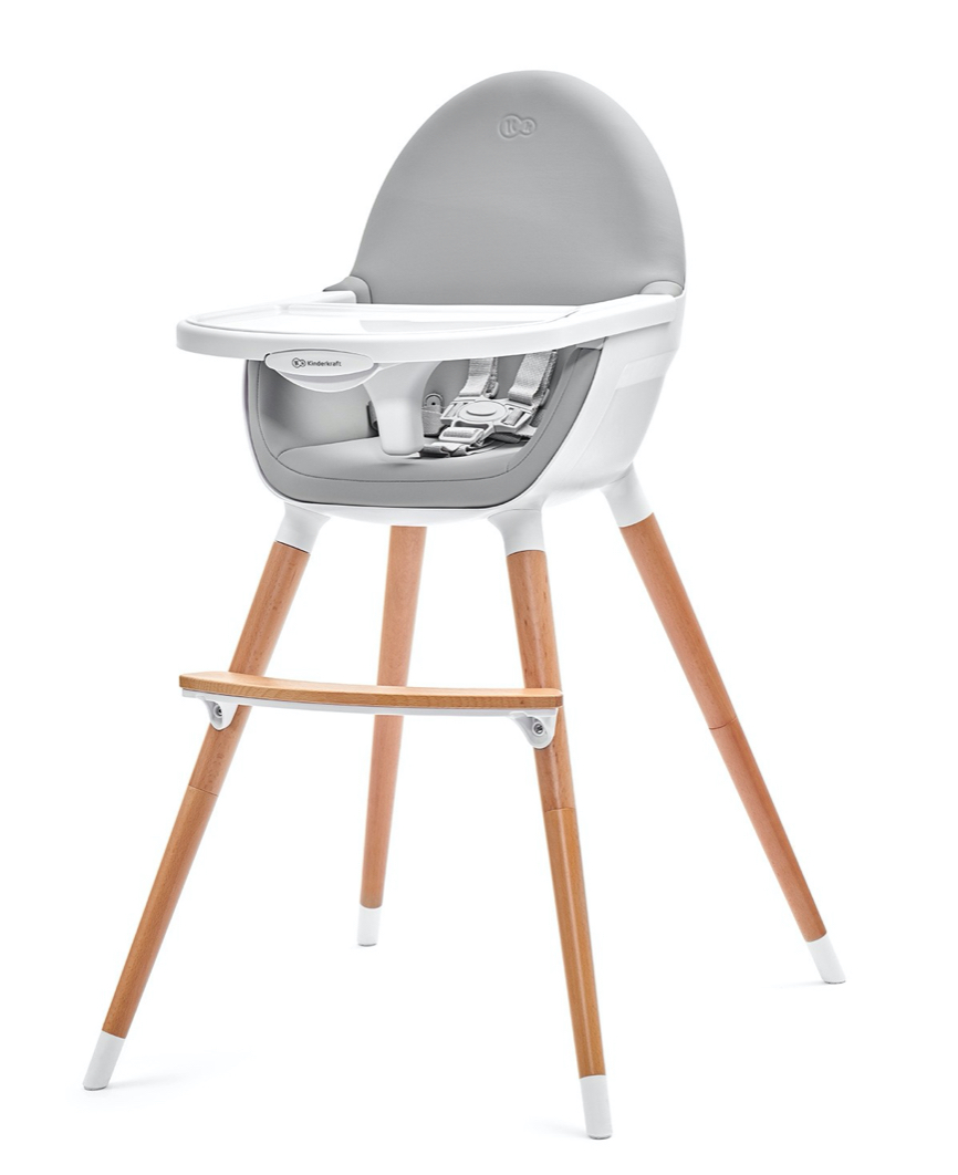 Chaise Haute 2 En 1 Tommy Blanc Gris Chaise Haute 2 En 1 Tommy Blanc Gris
