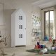 Armoire modulable avec une porte de couleur pour chambre bébé et enfant décoration de chambre et mobilier saint pierre reunion 974 livraison à domicile blanc