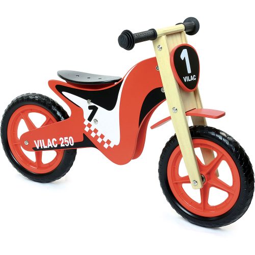 draisine en bois vilac rouge