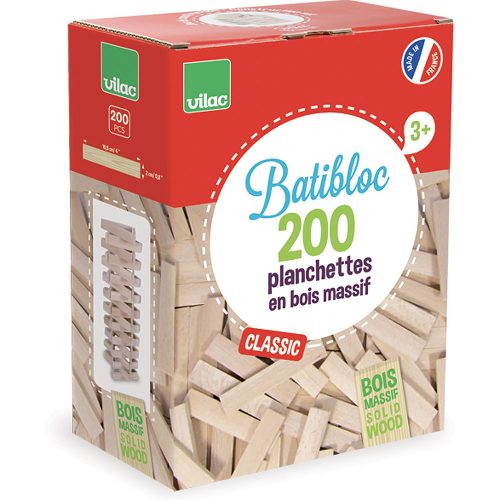 planchettes en bois batibloc vilac 200 PIECES